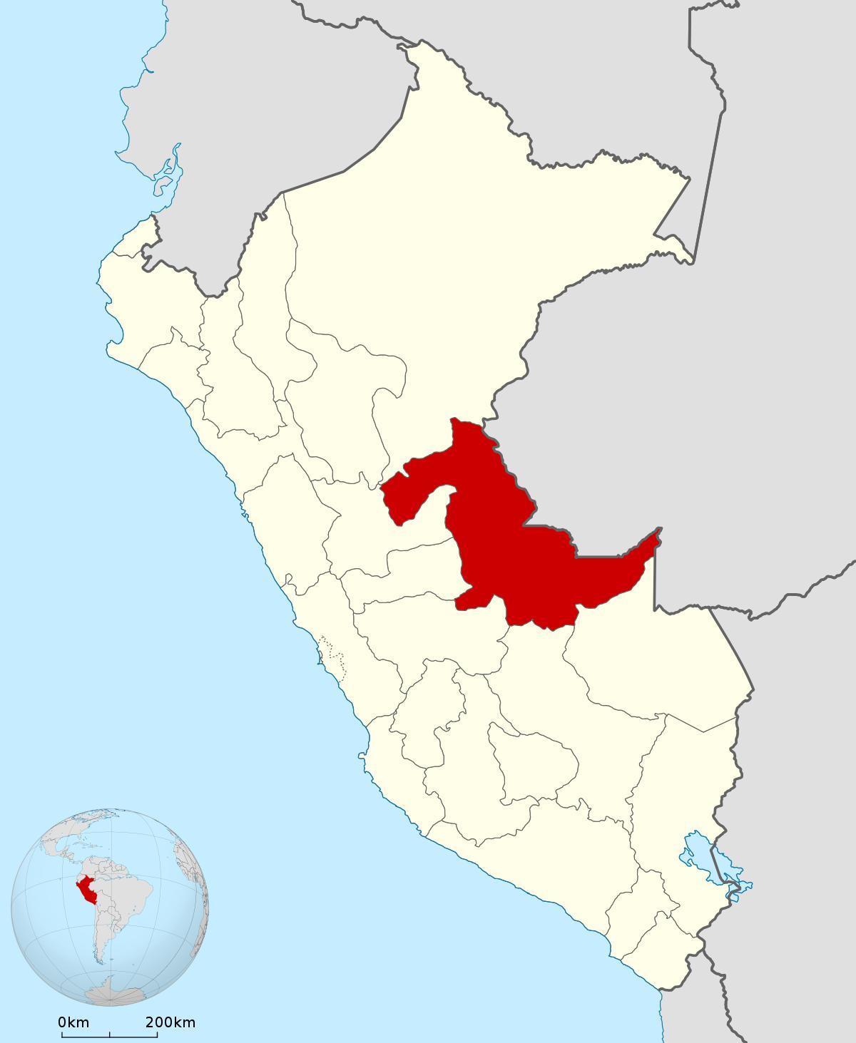 નકશો pucallpa પેરુ